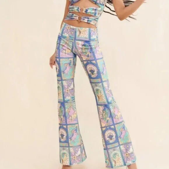 NEW Oceanus Eden Cutout Zodiac Crystal Jumpsuit - Picture 2 of 10